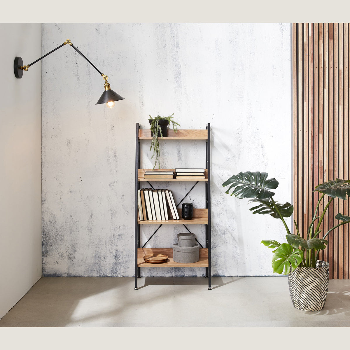 A-640 Ladder Bookshelf-4T