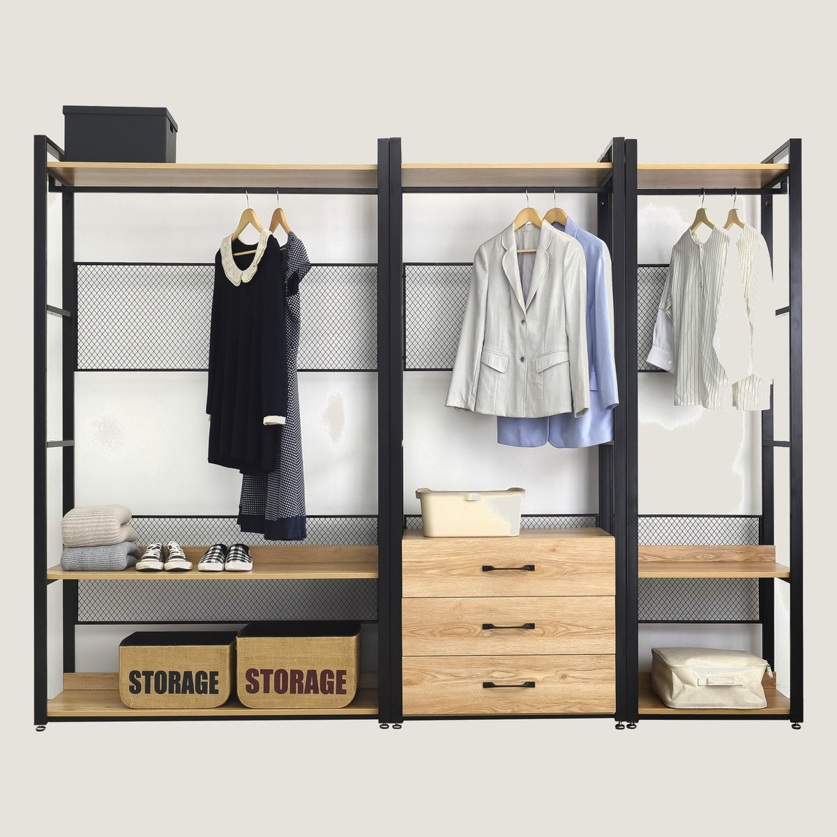 PLANK W10 Wardrobe 2600 Set (A)
