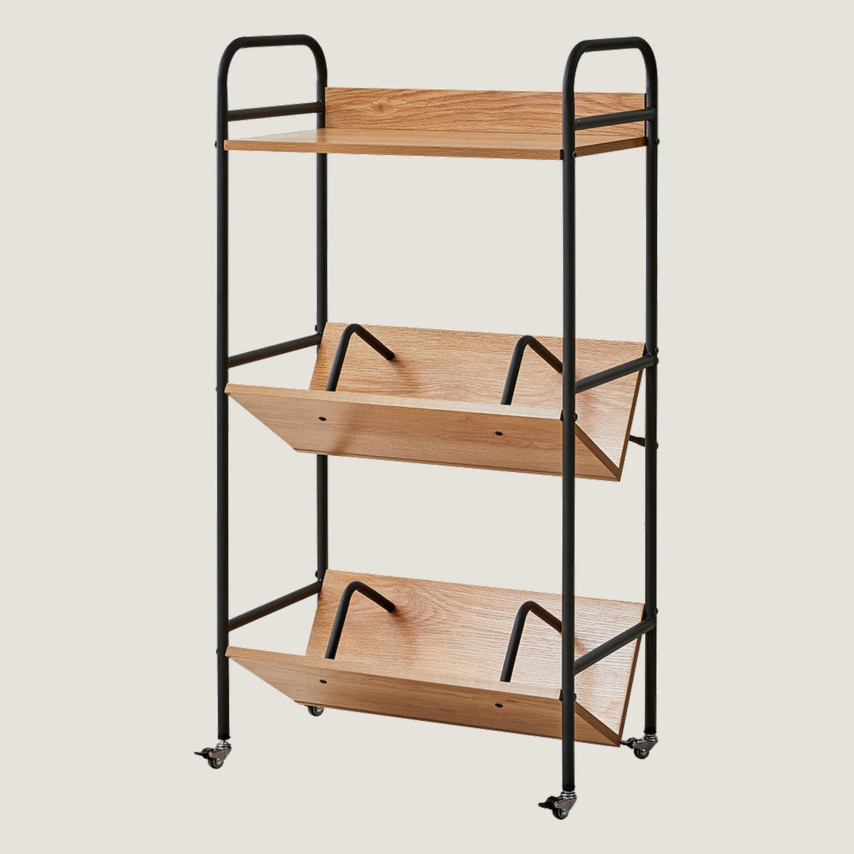 Q-1206-3F Bookshelf with Wheels