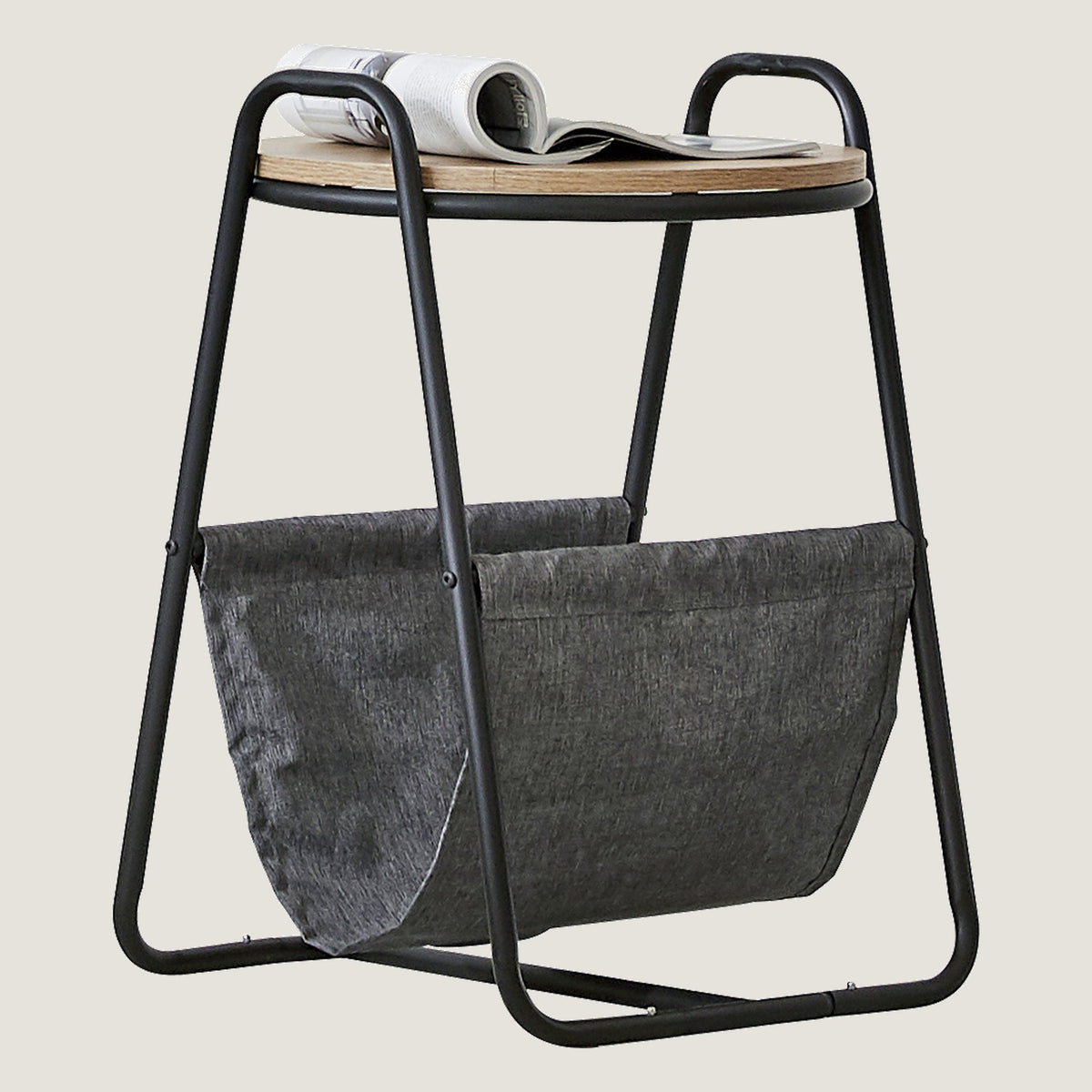 Q-244 Side Table with Magazine Rack