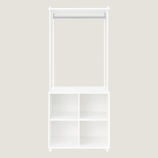 Growing Wardrobe Storage Unit (4-Cube + Hanger Unit)