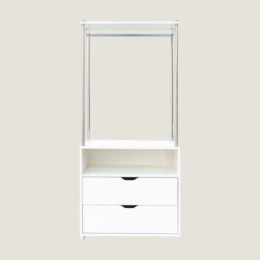 Growing Wardrobe Storage Unit (3-Drawer + Hanger Unit)