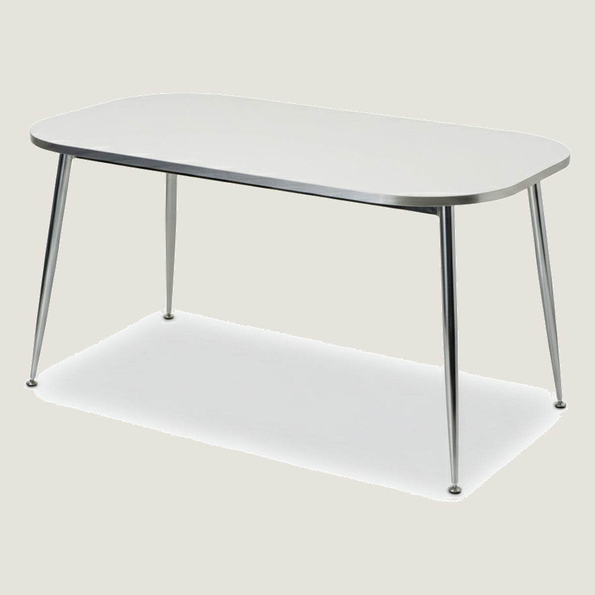HAILEY Dining Table 1400x750 CHROME SV
