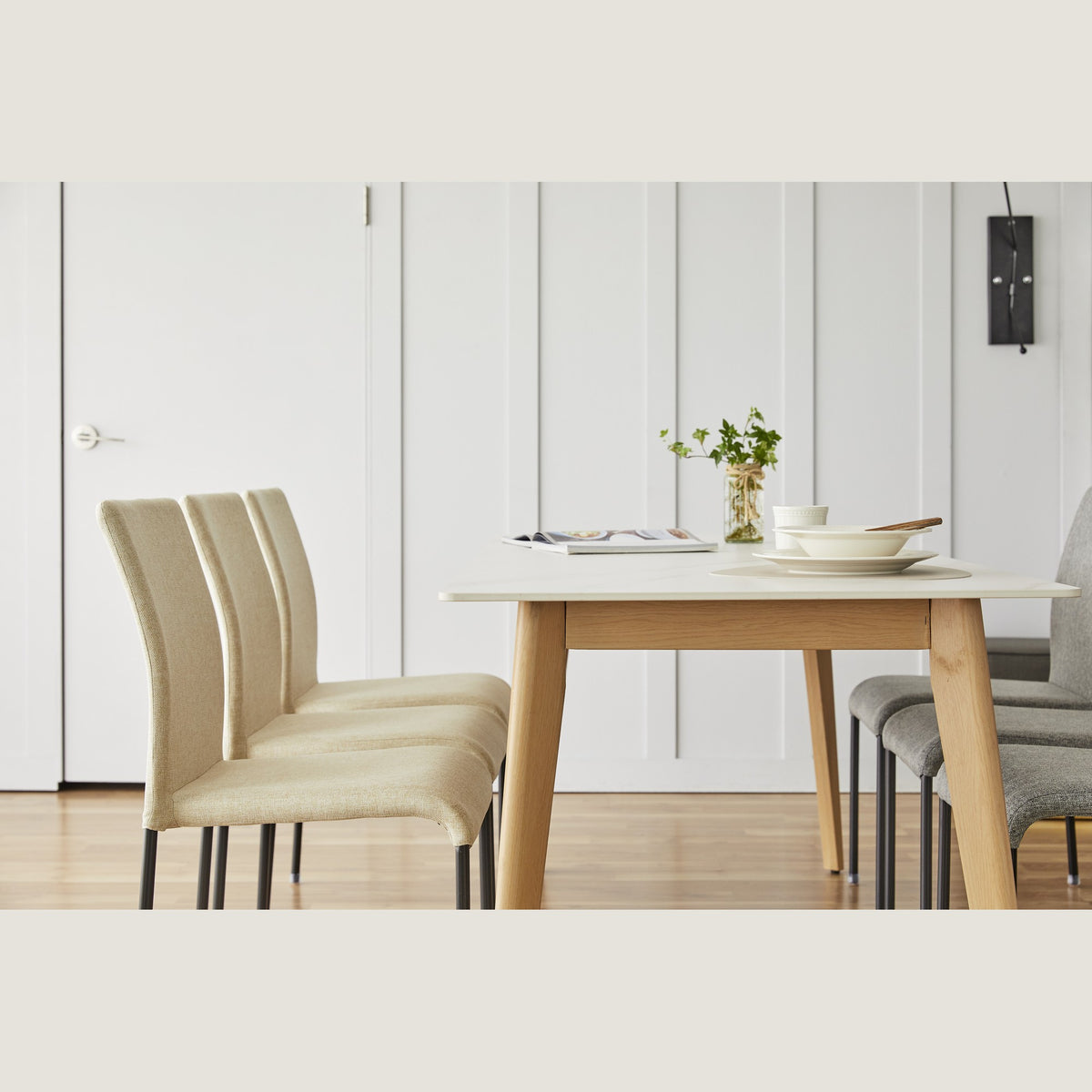 RIS M69 Sintered Stone Dining Table 1200 (Wooden)