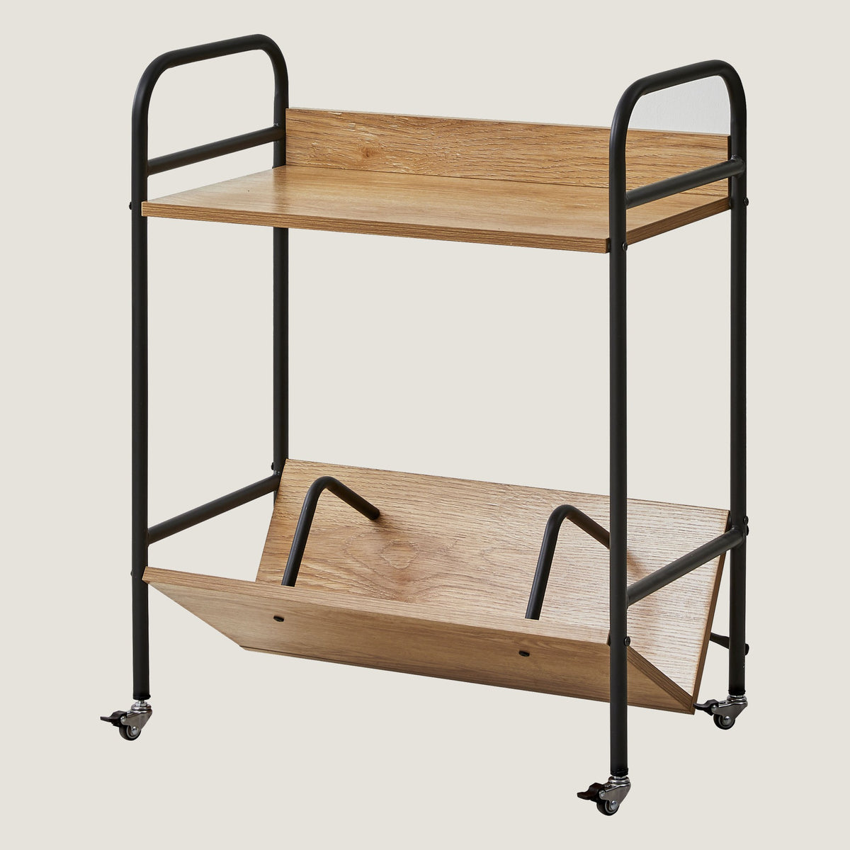 Q-1206-2F Bookshelf with Wheels