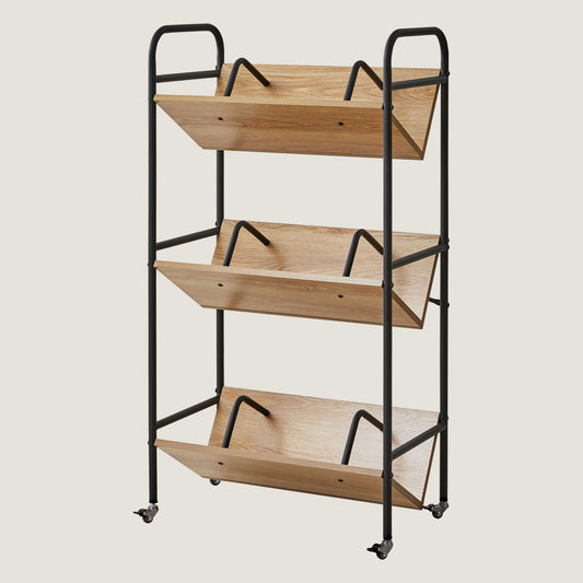 Q-1206-3V Bookshelf with Wheels