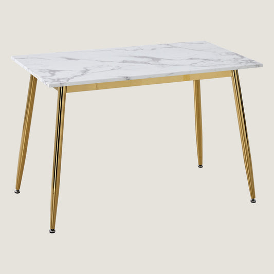 RIS M10 Marble Dining Table A-Type 1200 (Gold)
