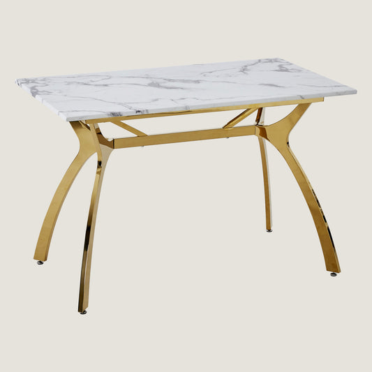 RIS M16 Marble Dining Table C-Type 1200 (Gold)