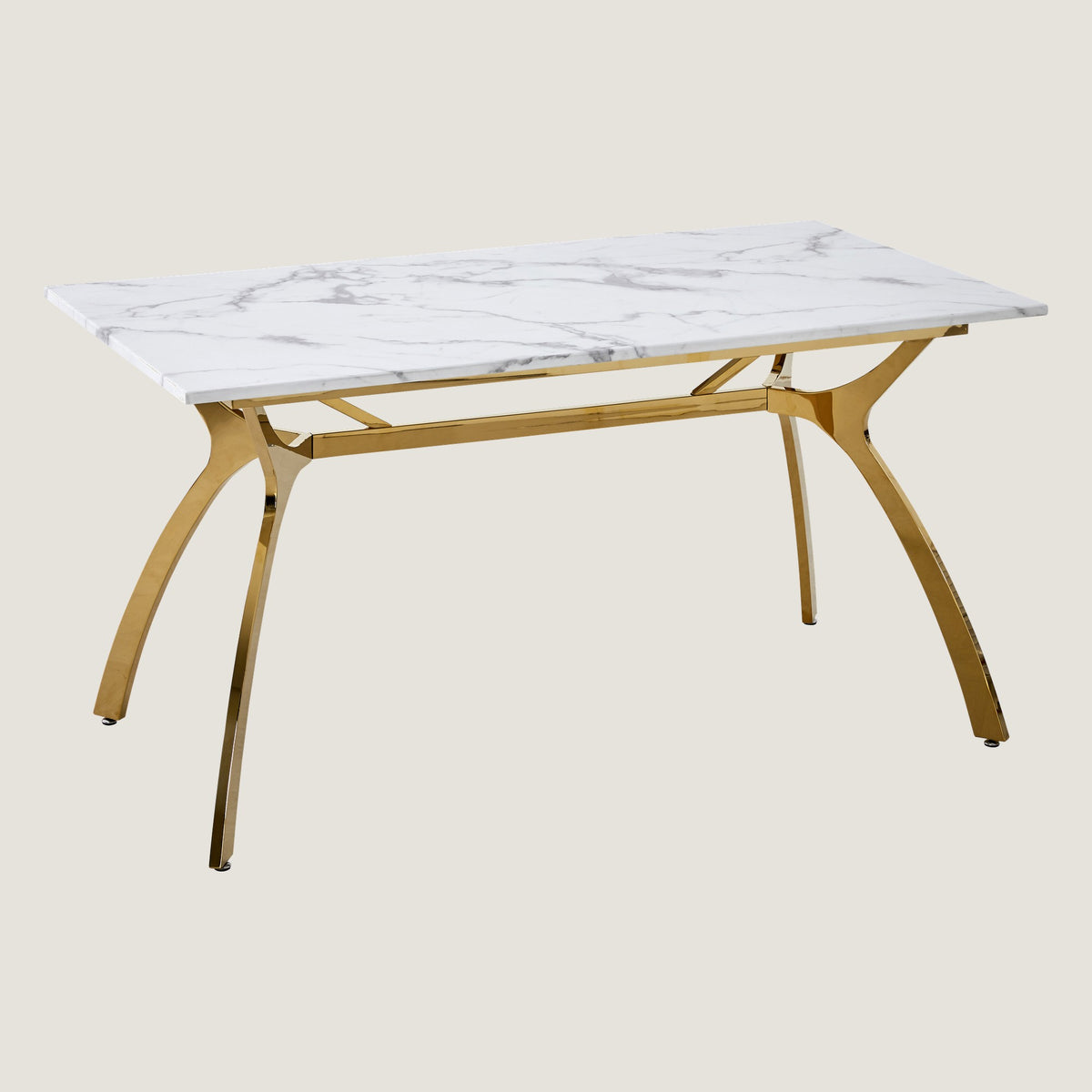 RIS M17 Marble Dining Table C-Type 1500 (Gold)