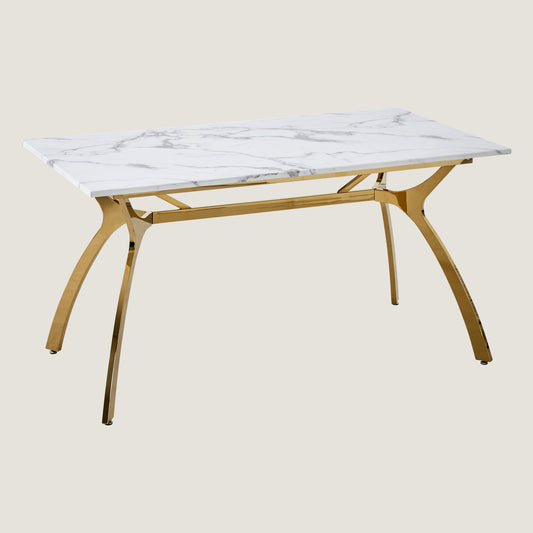 RIS M17 Marble Dining Table C-Type 1500 (Gold)