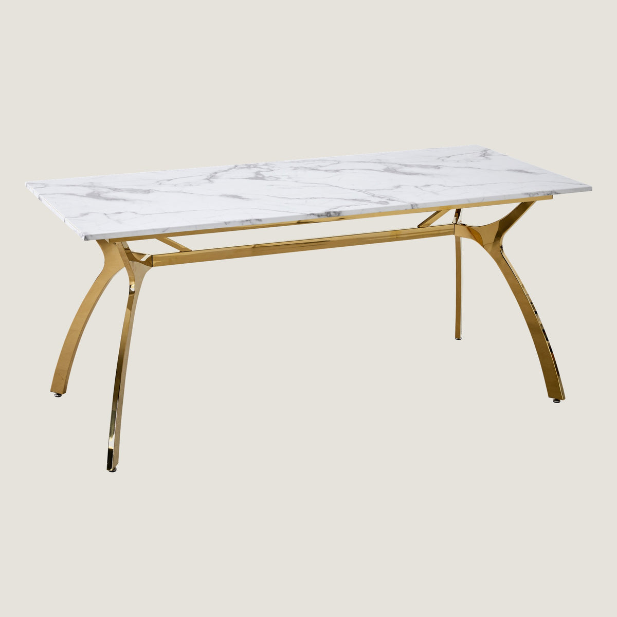 RIS M18 Marble Dining Table C-Type 1800 (Gold)
