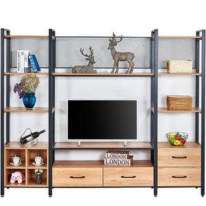 [Plank] Entertainment Center TV Stand Set