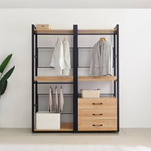 Load image into Gallery viewer, [Plank] Wardrobe 800 Drawer Set
