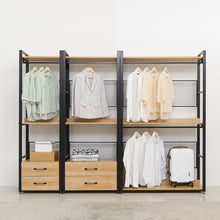 Load image into Gallery viewer, [Plank] Wardrobe 800 Drawer Set
