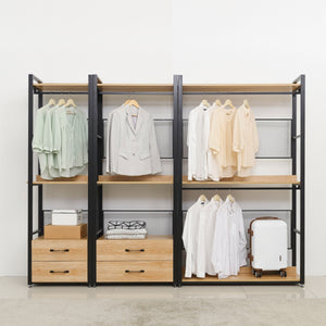 [Plank] Wardrobe 800 Drawer Set
