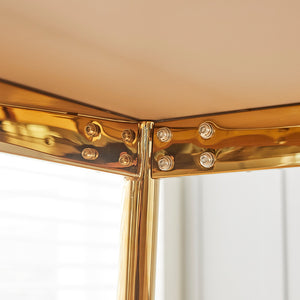 [RIS] *Pocelaine Ceramic* Dining Table (Gold Frame)